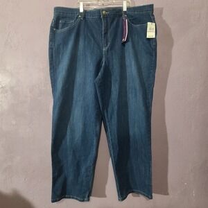 Gloria Vanderbilt Amanda The Original Slimming Jean Tapered Leg Womens Sz 22 W